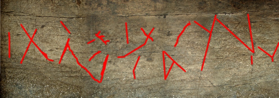 Napis z Sitowa w Bułgarii, przypuszcza się, że należy do pisma cywilizacji Vinča (6000-4500 p.n.e.)