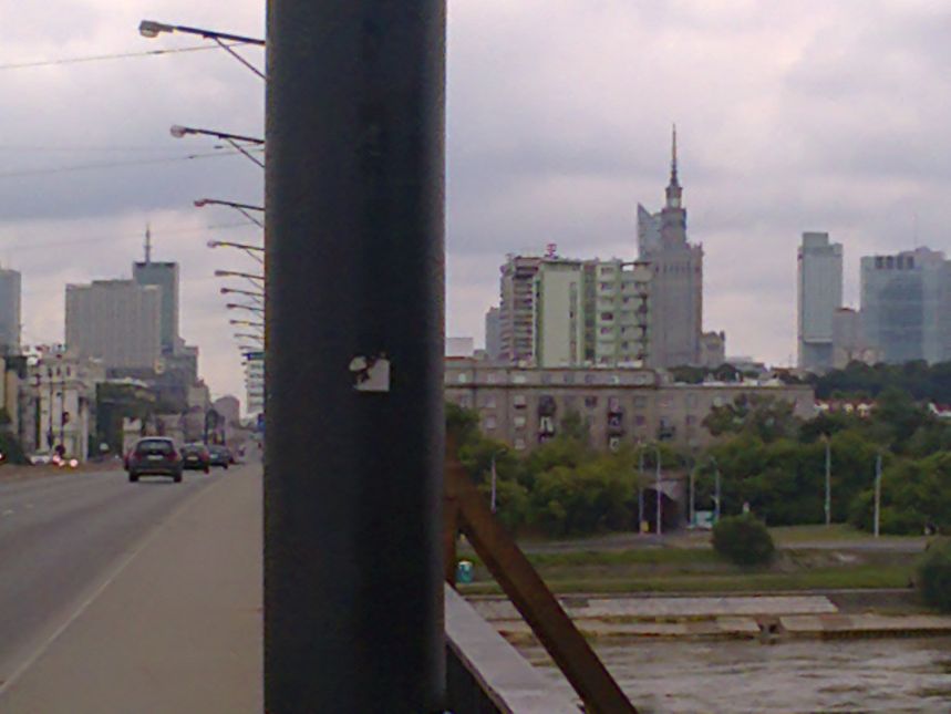 Panorama Warszawy z nad Wisły-Most Poniatowskiego