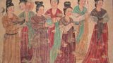 Fresk z Xian z okresu dynastii Tang