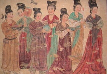 Fresk z Xian z okresu dynastii Tang
