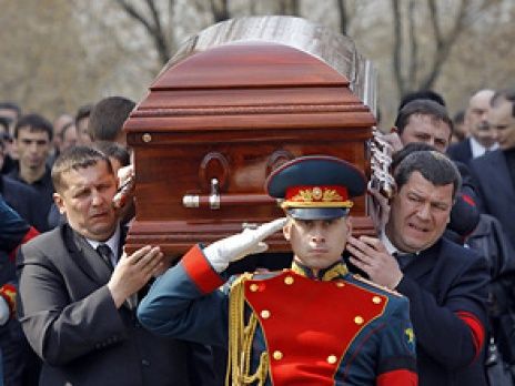 Pogrzeb E. Czuwaszowa w Moskwie 14.04.2010.