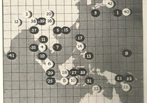 15-Mapa bitew morskich sporządzona jako Goban