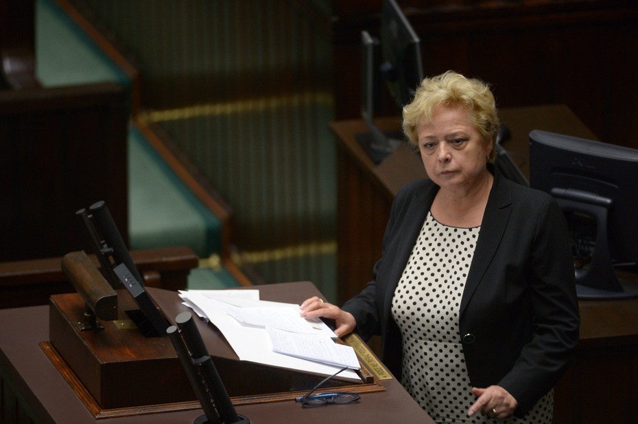 Pierwsza prezes Sądu Najwyższego Małgorzata Gersdorf podczas posiedzenia Sejmu, fot. PAP/Marcin Obara