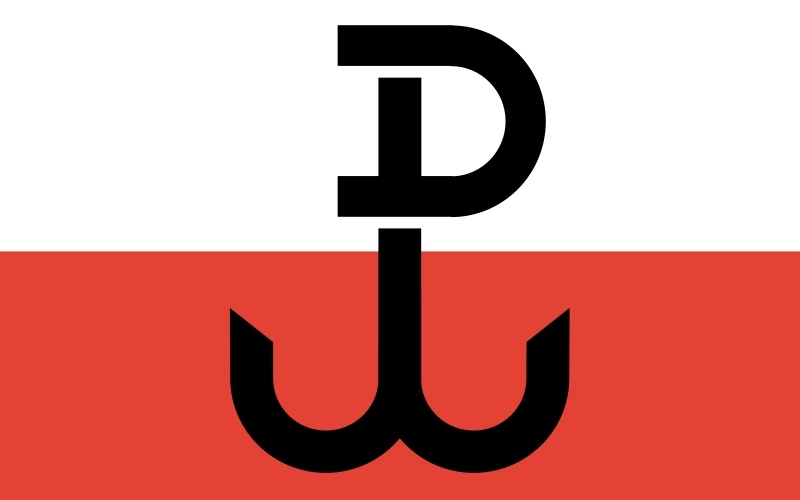 Flaga Polskiego Państwa Podziemnego.