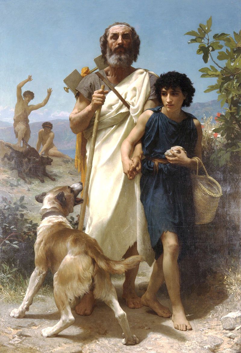 Homer i jego przewodnik - obraz Williama-Adolphe'a Bouguereau z 1874 roku