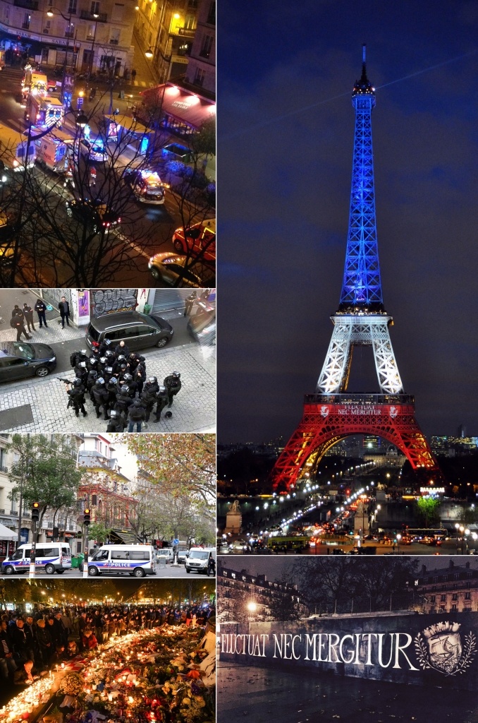Paryż po zamachach. fot. wikimedia
