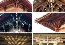 Przyklady zastosowania dougong w istniejących starych budowlach