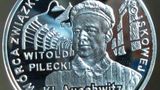 srebrna moneta z rtm.Pileckim wyemitowana przez Narodowy Bank Polski na wniosek Fundacji Paradis Judaeorum