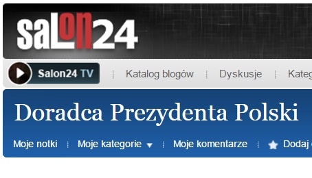 Skan bloga "Doradca Prezydenta Polski"