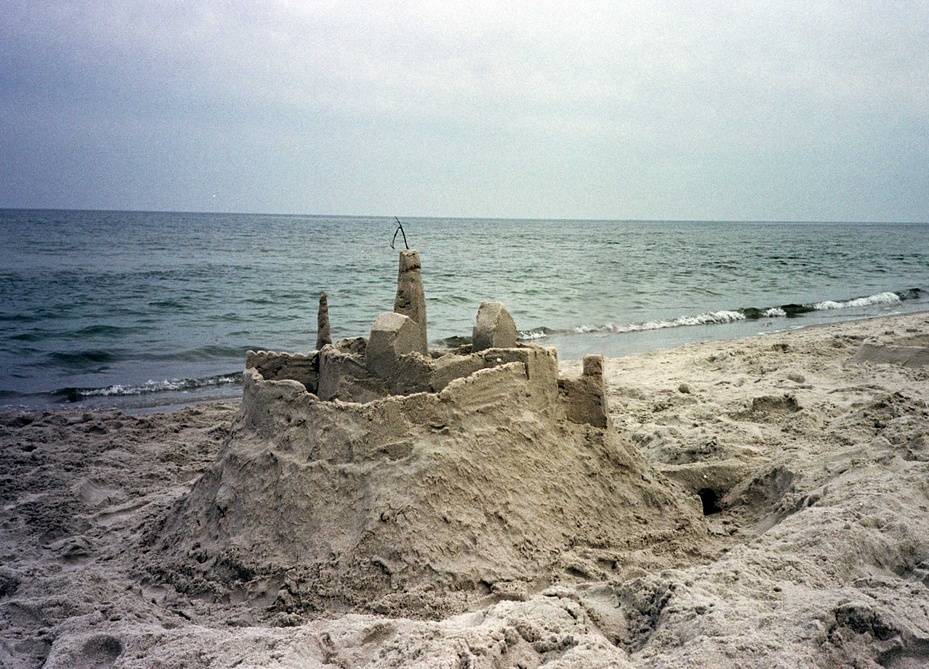 Zamek z piasku Alpejskiego. Zdjęcie: Alpejski