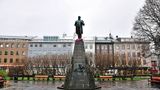 Pomnik Jona Sigurdssona, lidera ruchu walczącego o niepodległość Islandii.