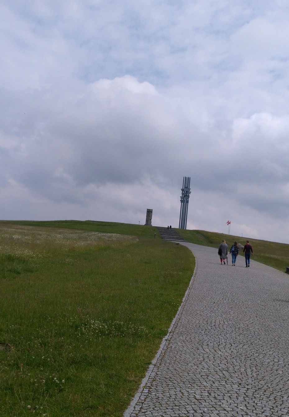 E. Zagrodzka. Panorama na Pole Grunwaldzkie z pomnikiem Bitwy z Krzyżakami.