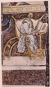 Tak wyglądał biskup w czasach kiedy żył domniemany św, Mikołaj. / Fot Google, ; podobizna Augustyna z Hippony; Vi w n.e.