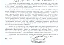 Odpowiedź z dnia 31.10.2012r. na zapytanie Posłanki J.Szczypińskiej w sprawie zdjęć brzozy