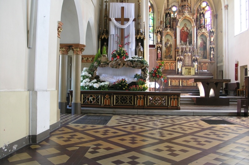 Grób Pański w parafii św. Barbary w Chorzowie