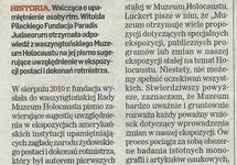 Notatka, która ukazała się w krakowskim "Dzienniku Polskim" 20 lutego 2012. Media ogólnopolskie przemilczały ów fakt.