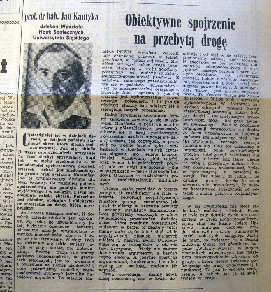 Dziennik Zachodni nr 171, z dn. 21-22 lipca 1984 r.