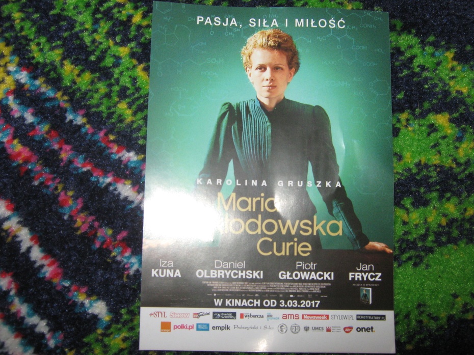 E. Zagrodzka Plakat do filmu " Maria Skłodowska - Curie"