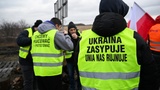 Protest rolników na przejściu granicznym z Ukrainą w Medyce. Fot. PAP/Darek Delmanowicz