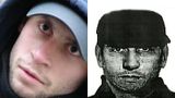 Domniemany zabójca Czuwaszowa, Aleksiej Korszunow. Po prawej stronie - rozsyłany w kwietniu 2010 rysopis prawdopodobn. zabójcy