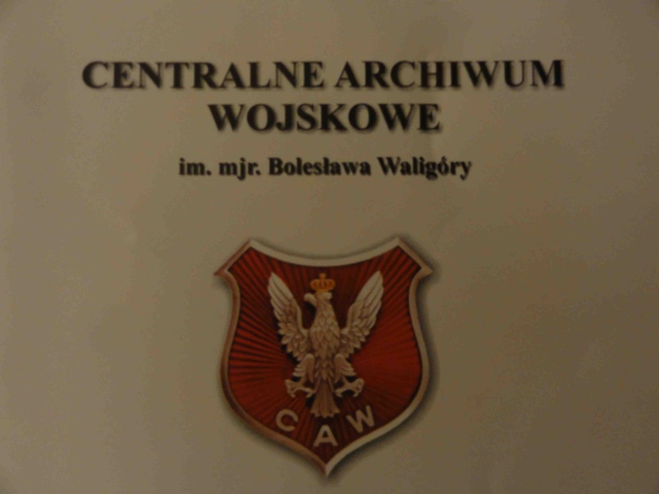 Logo Centralnego Archiwum Wojskowego. fot. caw.wp.mil.pl