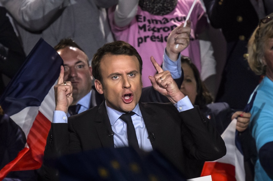 Emmanuel Macron chce sankcji wobec Polski, fot. PAP/EPA/CHRISTOPHE PETIT TESSON