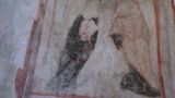 Malowidła w kościele Wszystkich Świętych. Ciekawostka: narysowano ciężarną św. Elżbietę "w przekroju", ze św. Janem w brzuchu.