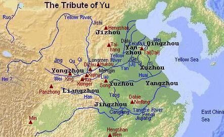Mapa Jiu Zhou