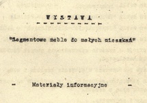 Fragment „folderu” przełomowej wystawy przy ul. Przeskok w Warszawie (II/III 1963) | fot. arch. rodzinne JK
