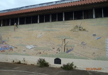 Mural Leonu. Historia Nikaragui II, niepodległość. Ziem bez ziemi