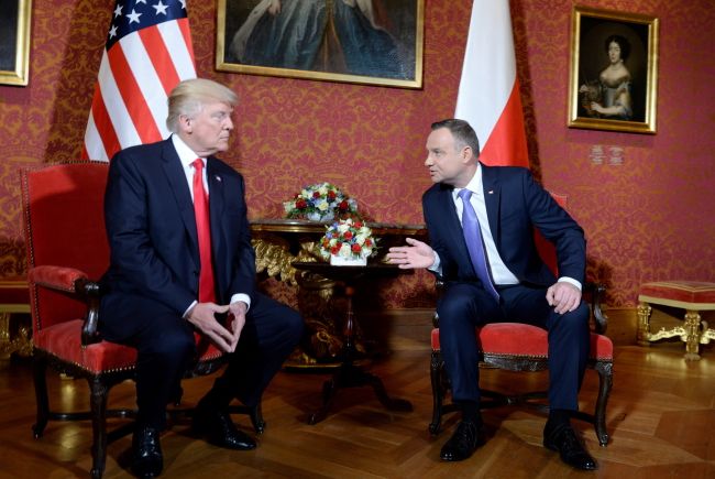 Donald Trump i Andrzej Duda. fot. PAP/Jacek Turczyk