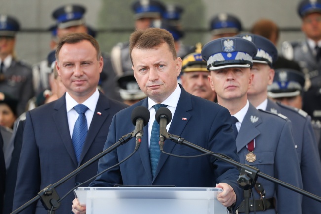 CENTRALNE OBCHODY ŚWIĘTA POLICJI . fot. PAP/Bartłomiej Zborowski