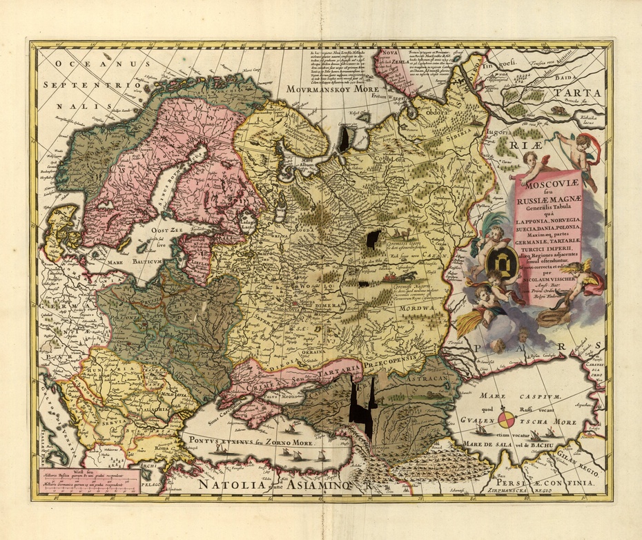 Mapy ukazujące  m.in. polski stan stan posiadania nad Morzem Czarnym
