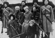 Kozacy z S. Petlurą i polskim wojskiem przeciwko Armii Czerwonej