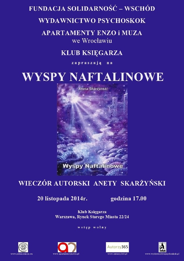 Spotkanie Anetą Skarżyński w Klubie Księgarza – promocja Wysp Naftalinowych