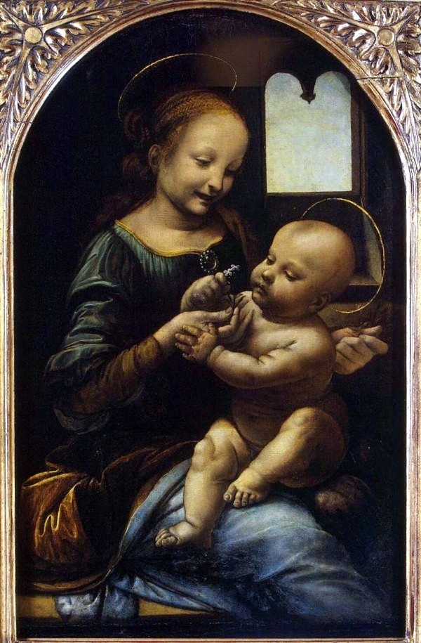Leonardo da Vinci - Madonna z Dzieciątkiem Jezus