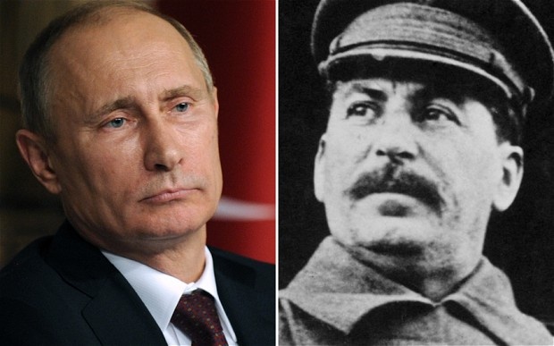 Putin - Stalin (Źródło: http://www.telegraph.co.uk)
