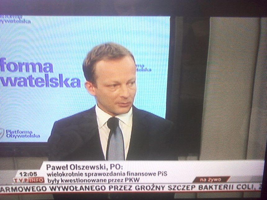 Paweł Olszewski (PO). Ten też dzisiaj obrażał Mariusza Kamińskiego w TVP.INFO