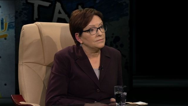 Ewa Kopacz, była premier. Fot. kadr TVN24
