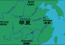 Tereny konfederacji Huaxia i ich sąsiedzi