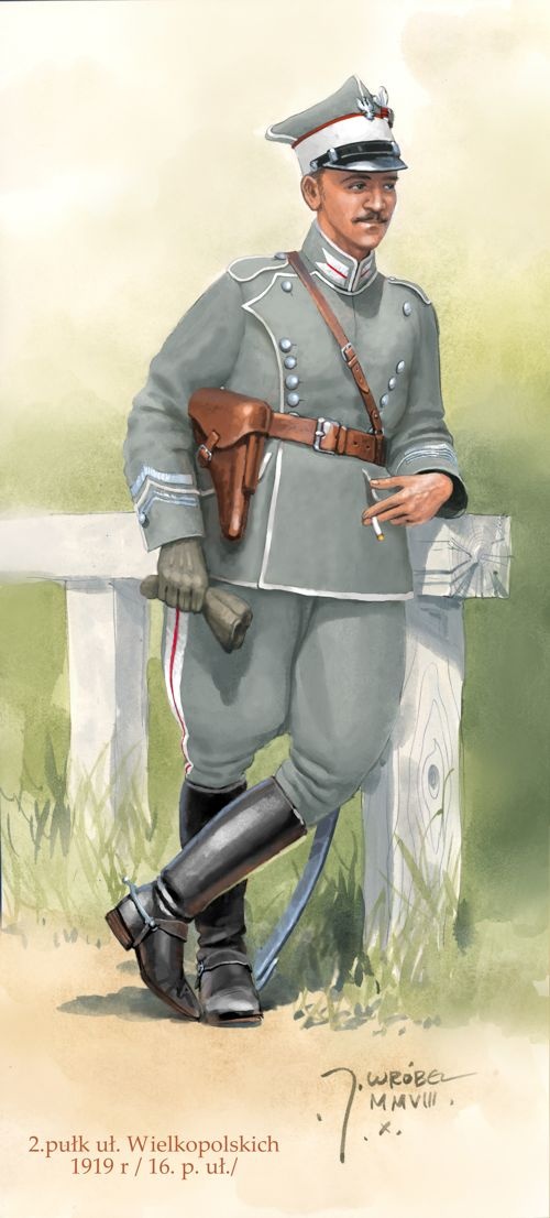 Jarosław Wróbel - rotmistrz 2 pułku ułanów Wielkopolskich, późniejszego 16 pułku ułanów Wielkopolskich