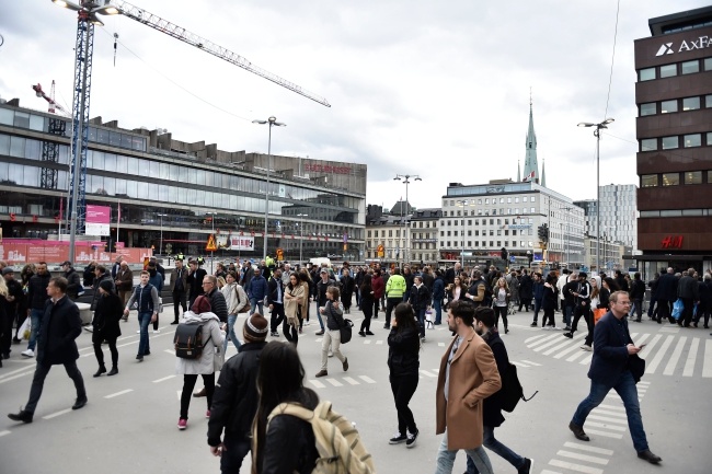 Atak w Sztokholmie. fot. PAP/EPA/NOELLA JOHANSSON