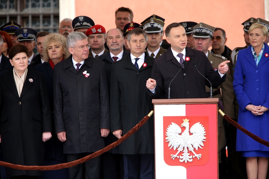 W święto Konstytucji 3 Maja prezydent Andrzej Duda zapowiada referendum o konstytucji, fot. PAP/Leszek Szymański
