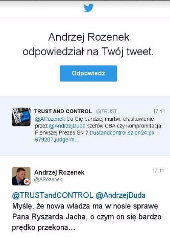 Najwyraźniej Andrzej Rozenek już 1,5 roku temu trafnie  ocenił nową władzę...