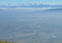 Dolina Genewy oraz szczyty Olimpu