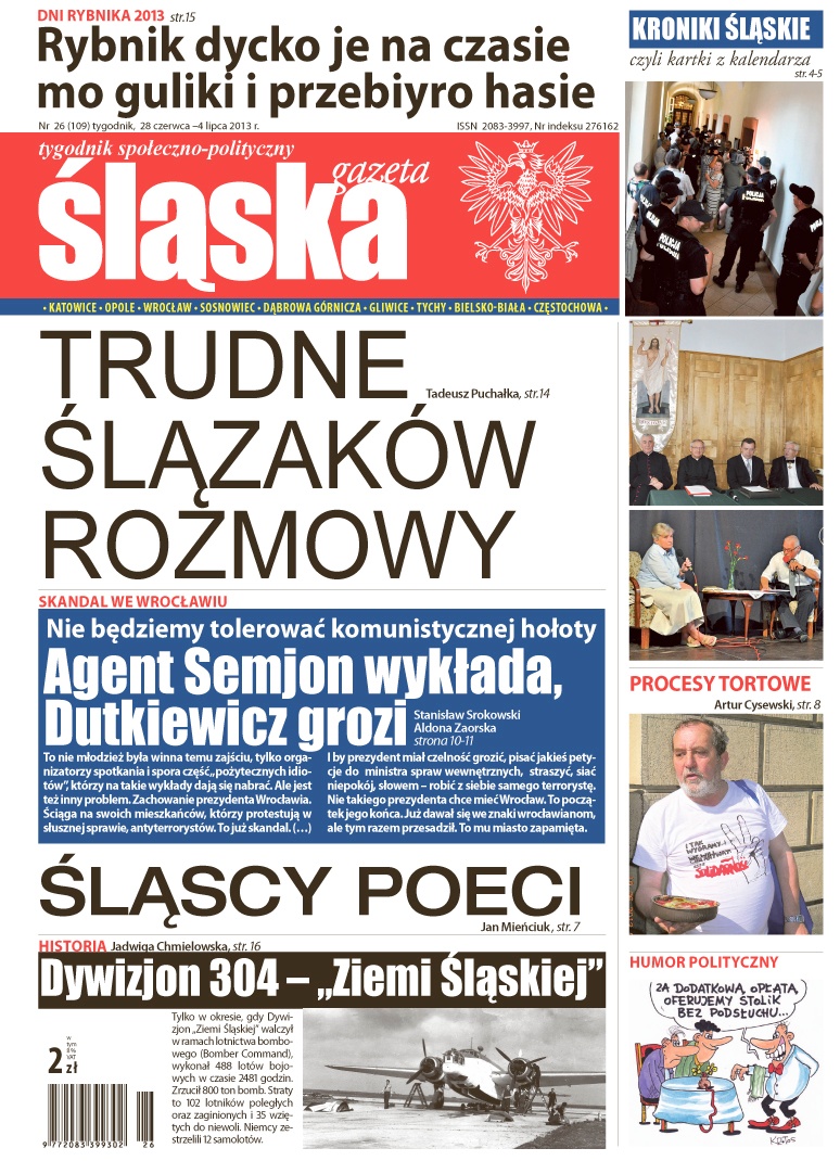 "Śląska Gazeta" nr 26 - front