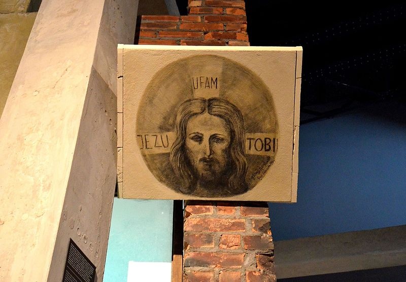 Jezu ufam Tobie Perec Willenberg Muzeum Powstania Warszawskiego.JPG, źródło: Wikimedia commons