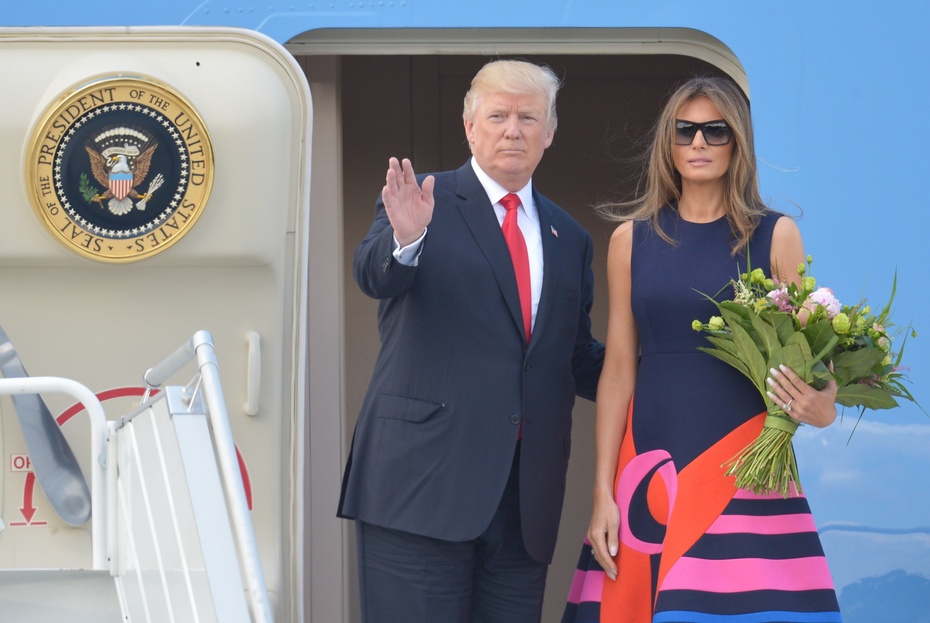 Donald i Melania Trumpowie. Fot. PAP