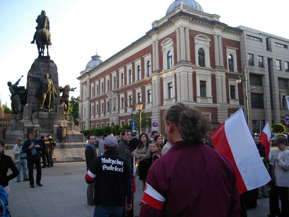 Marsz Rotmistrza 2011 w Krakowie. Zbiórka na Placu Matejki.