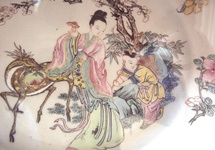 Porcelana z czasów dynastii Qing z wizerunkiem Królowej Matki Zachodu